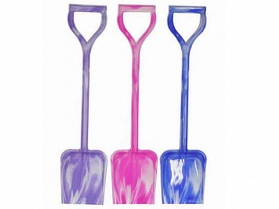 Lge plastic marbled spade, 20"- 3/cols.*