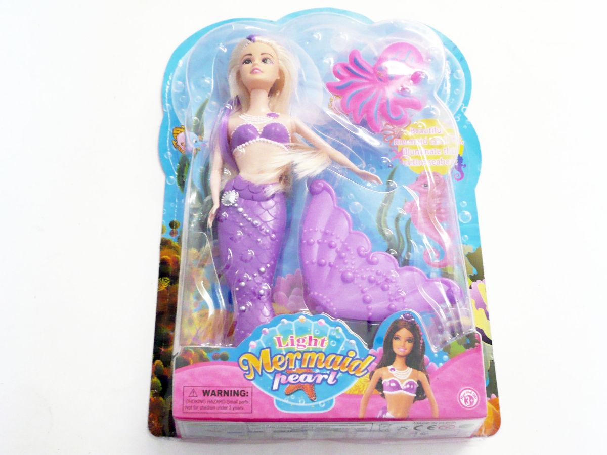 Light up mermaid play set - 2/cols.