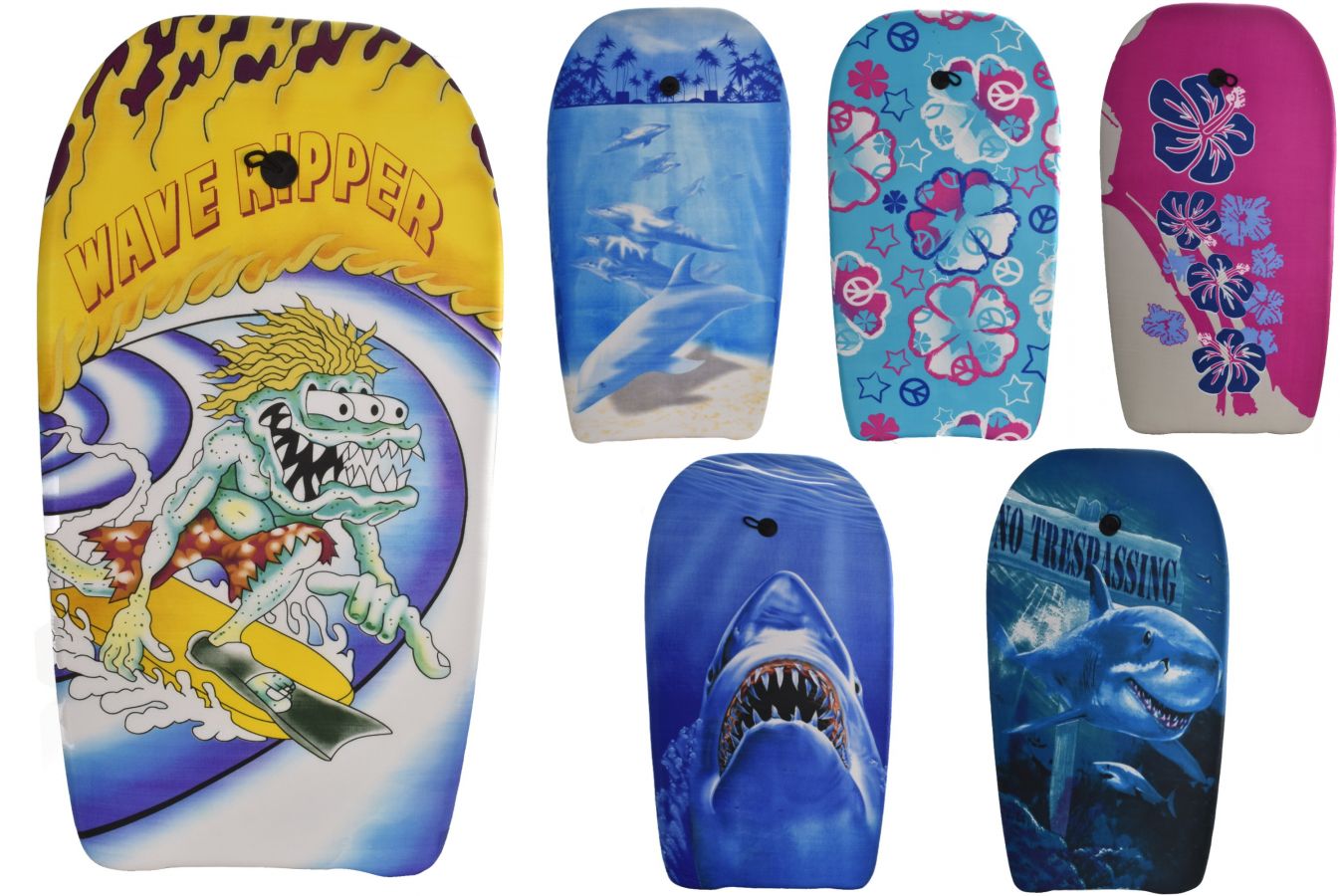 Pkt 6, asstd designs fabric covered bodyboard - 33" 
(6.00 each)