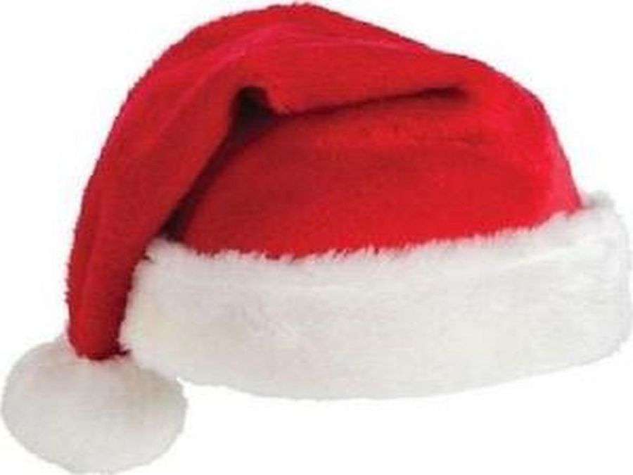 Deluxe plush Christmas hat.