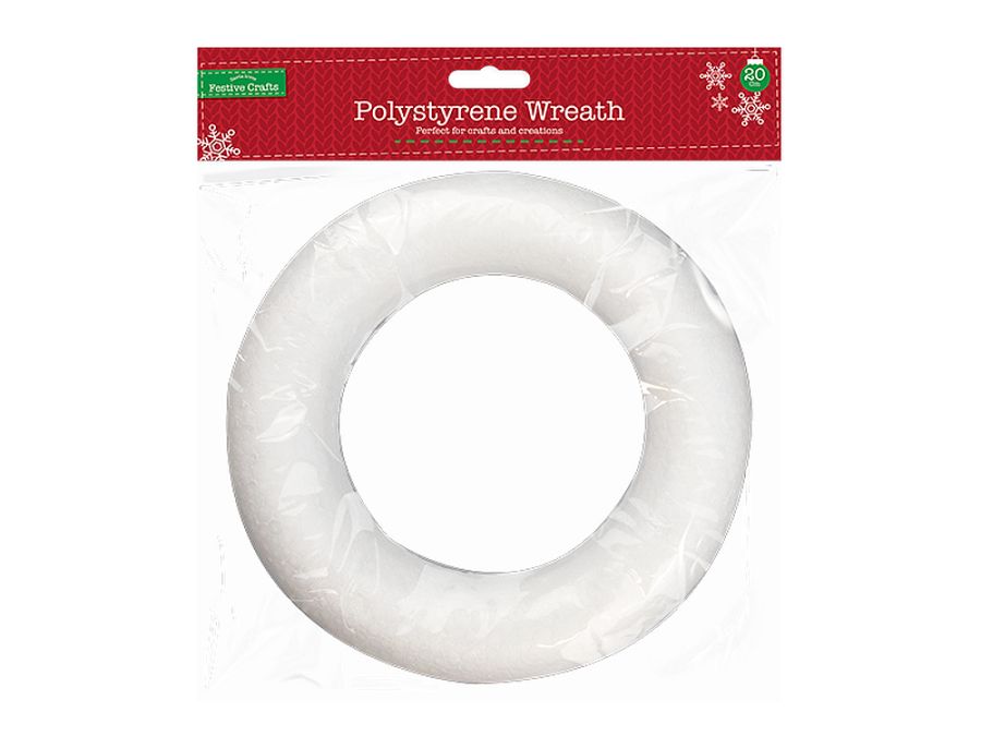 20cm polystyrene wreath*