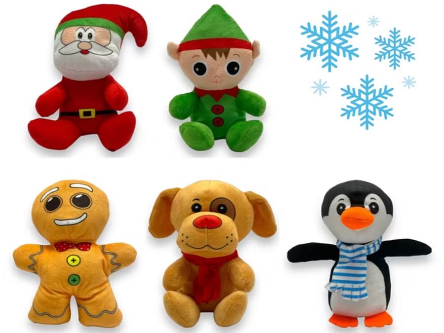 6asstd 8" plush Christmas characters. 6asstd 8" plush Christmas characters.