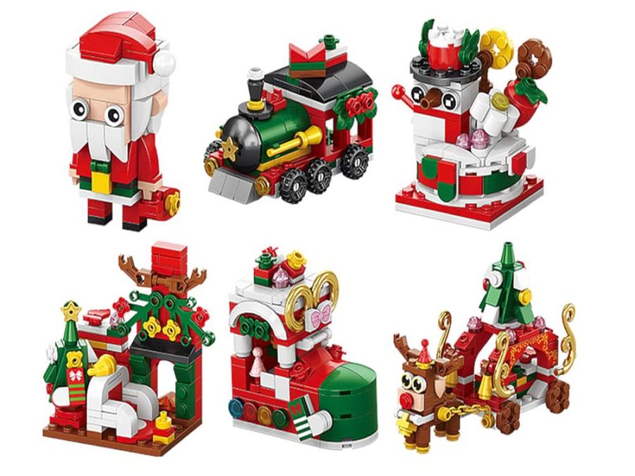 Christmas building blocks - 6asstd. Christmas building blocks - 6asstd.