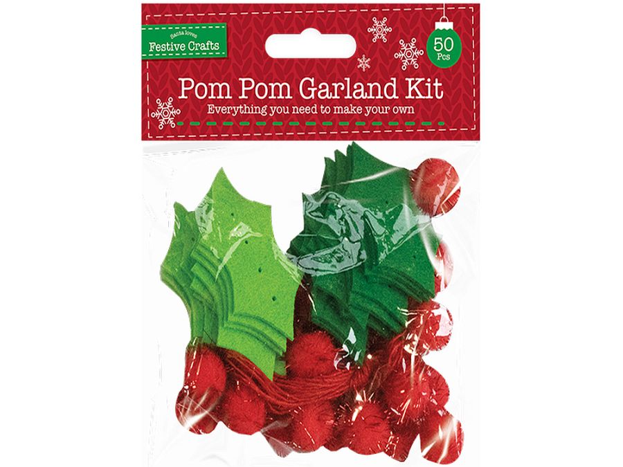 50pc pom-pom garland kit.