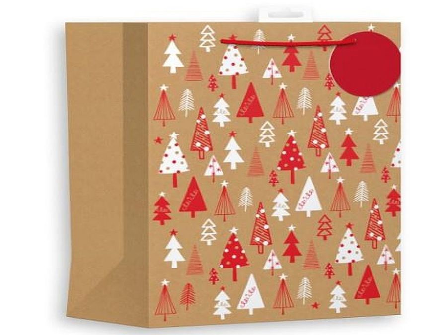 Kraft tree gift bag LARGE
(33x26x14cm)