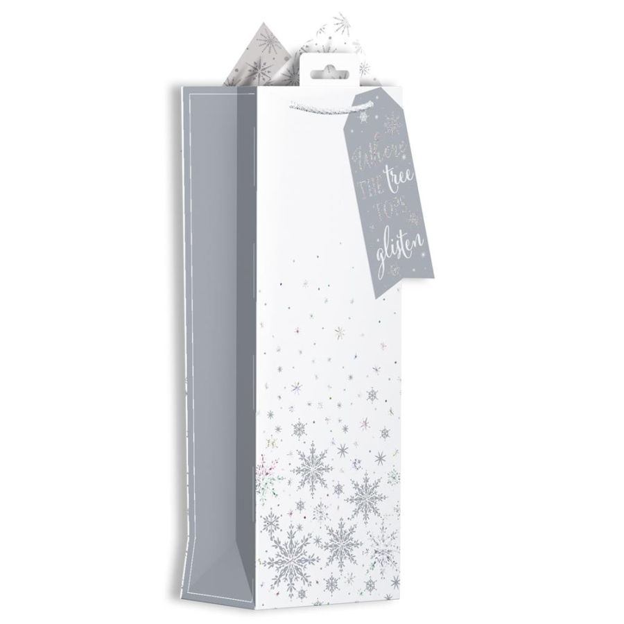 Ice snowflakes bottle bag.