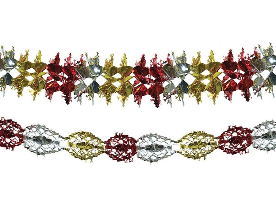 2m foil garland - 2asstd. 2m foil garland - 2asstd.