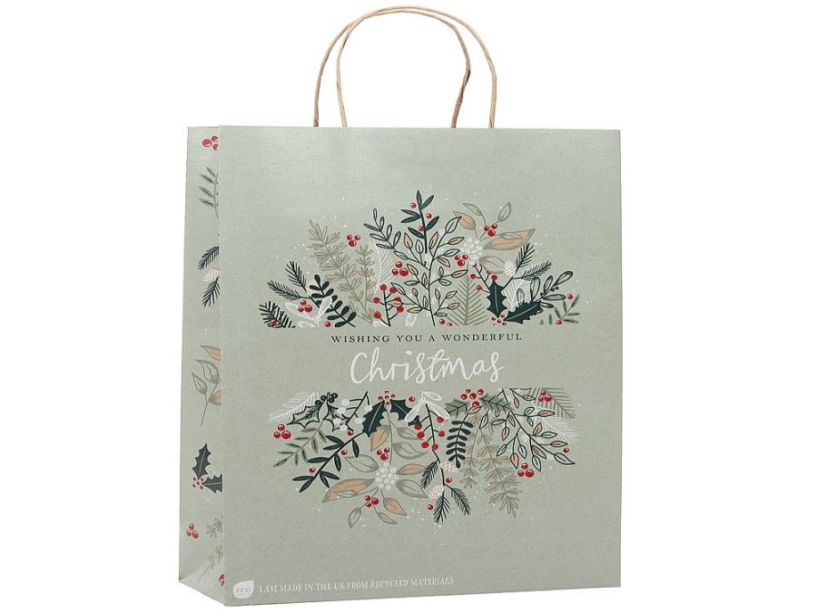 Christmas eco LARGE gift bag - FOLIAGE (36x26x10cm) Christmas eco LARGE gift bag - FOLIAGE (36x26x10cm)