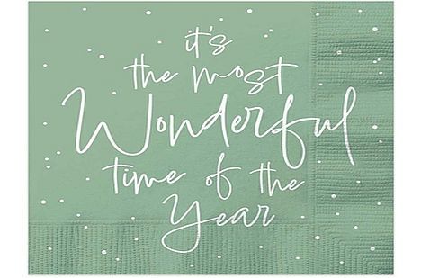 Pack 16, ’the most wonderful time of year’ napkins*